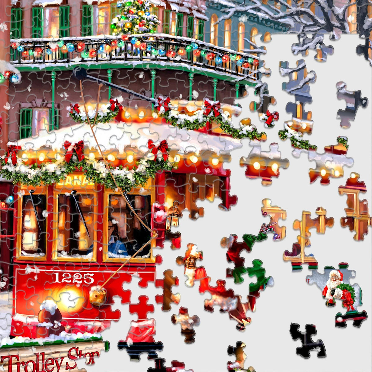 Christmas Trolley 1000 Piece Jigsaw Puzzle | Springbok Puzzles - Jigsaw Puzzles - The Puzzle Center
