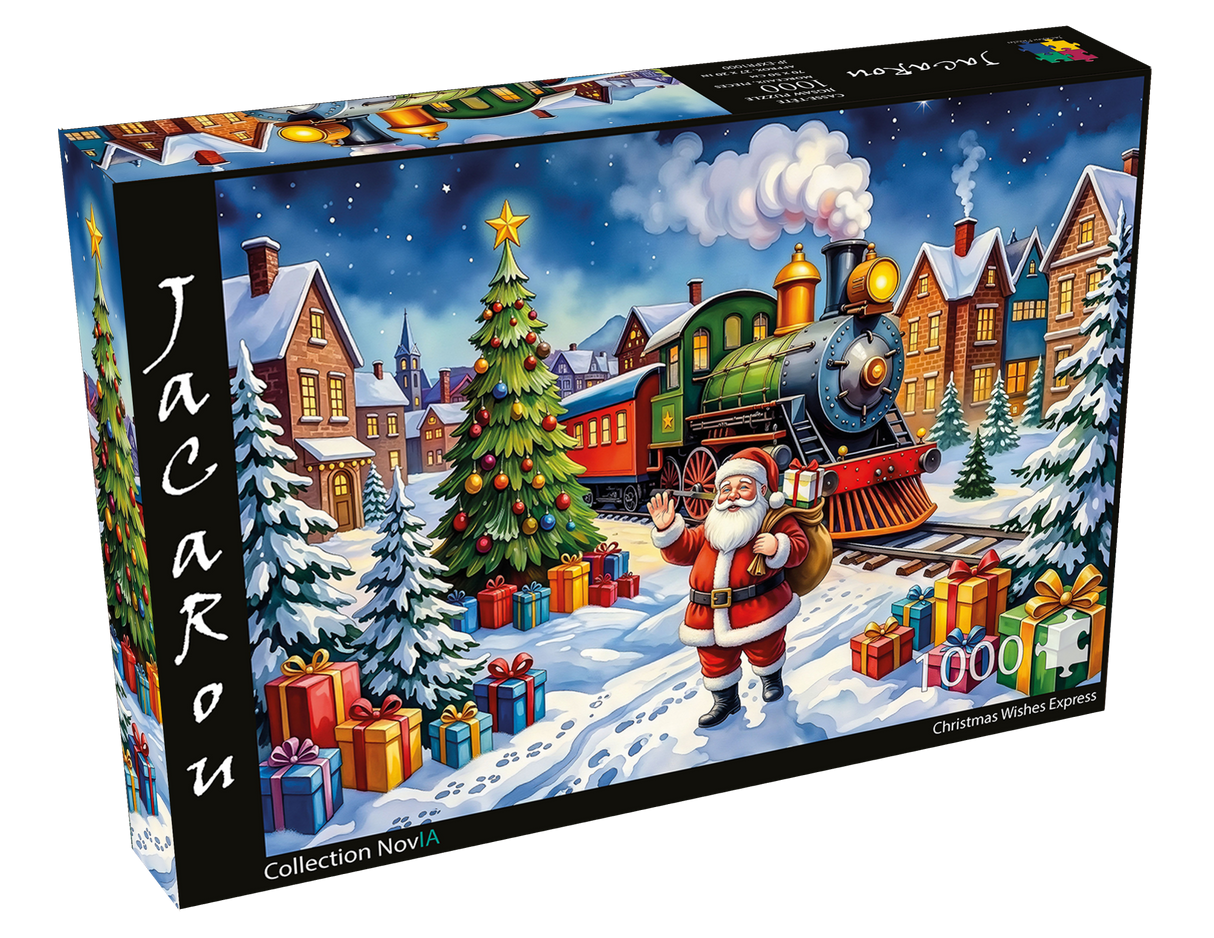 Christmas Wishes Express 1000 Piece Jigsaw Puzzle | JaCaRou - Jigsaw Puzzles - The Puzzle Center
