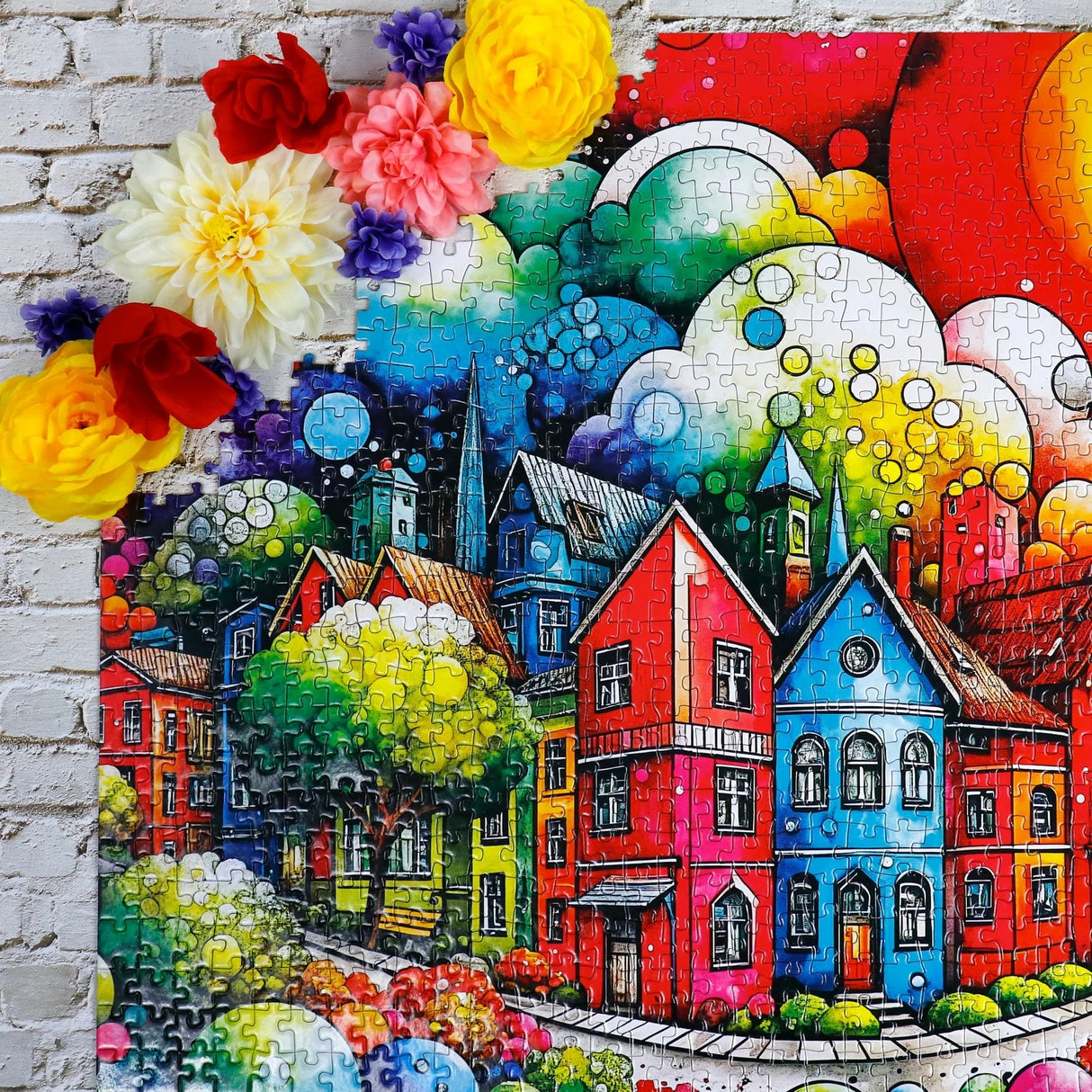 Chromatic Lane 1000 Piece Jigsaw Puzzle by JaCaRou Puzzles - JaCaRou Puzzles Inc. - Jigsaw Puzzles - The Puzzle Center -