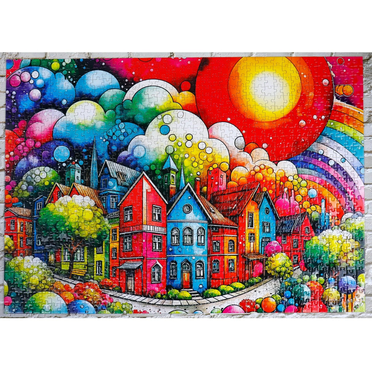 Chromatic Lane 1000 Piece Jigsaw Puzzle by JaCaRou Puzzles - JaCaRou Puzzles Inc. - Jigsaw Puzzles - The Puzzle Center -
