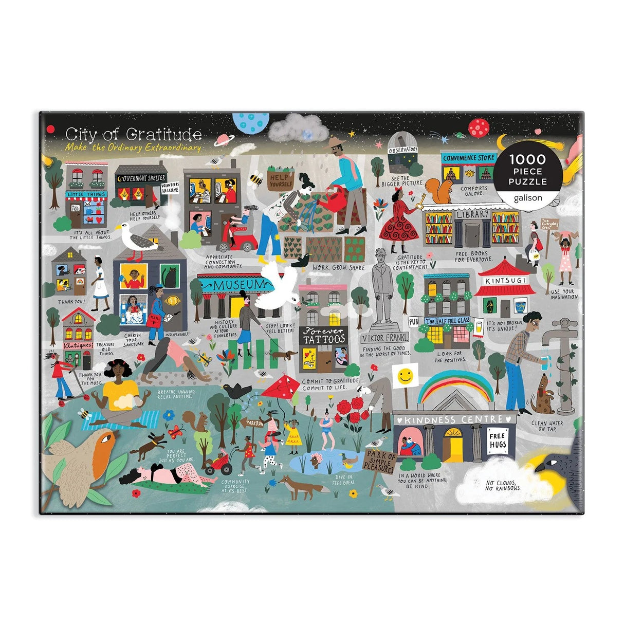 City of Gratitude 1000 Piece Puzzle by Galison - Galison - Jigsaw Puzzles - The Puzzle Center -
