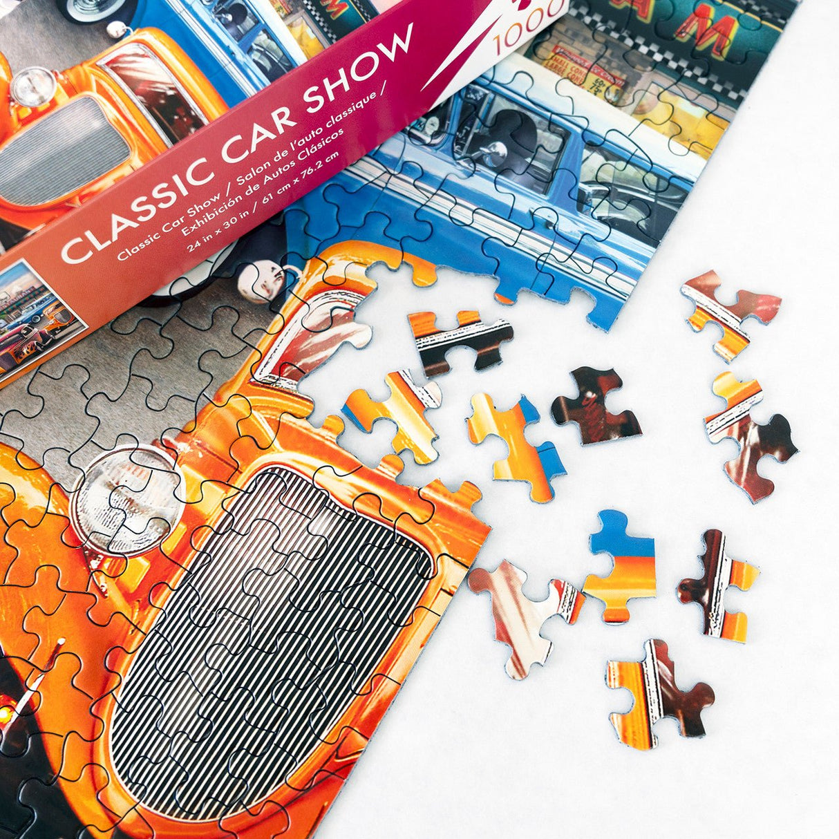 Classic Car Show 1000 Piece Jigsaw Puzzle by Springbok Puzzles - Springbok Puzzles - Jigsaw Puzzles - The Puzzle Center -
