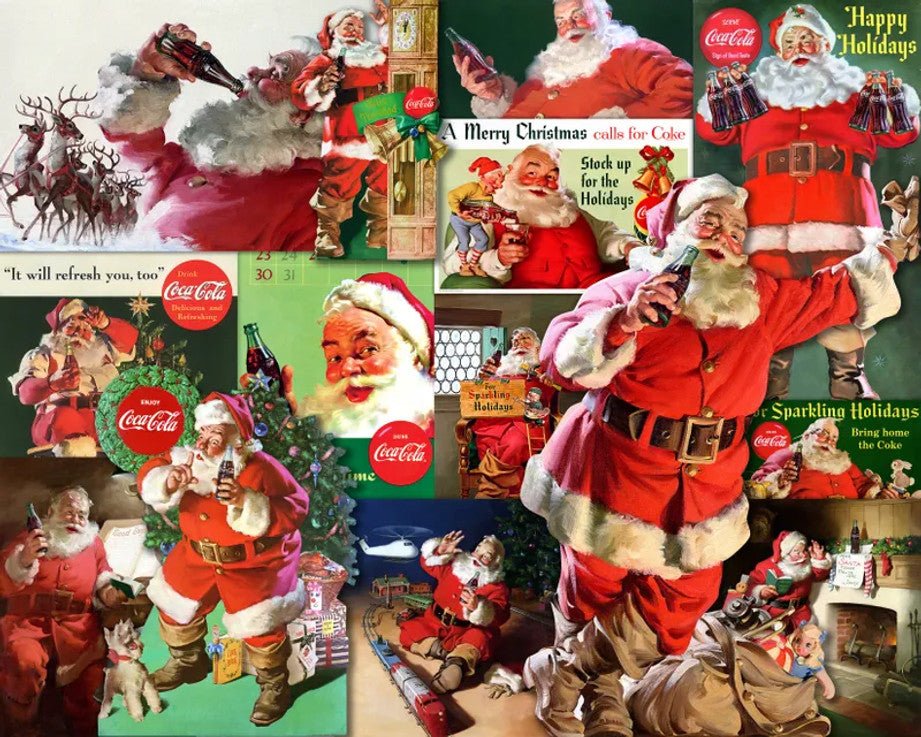 Coca - Cola Sparkling Holidays 500 Piece Jigsaw Puzzle by Springbok Puzzles - Springbok Puzzles - Jigsaw Puzzles - The Puzzle Center -