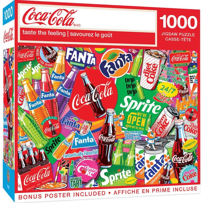 Coca - Cola Taste the Feeling 1000 Piece Jigsaw Puzzle | Masterpieces - Jigsaw Puzzles - The Puzzle Center