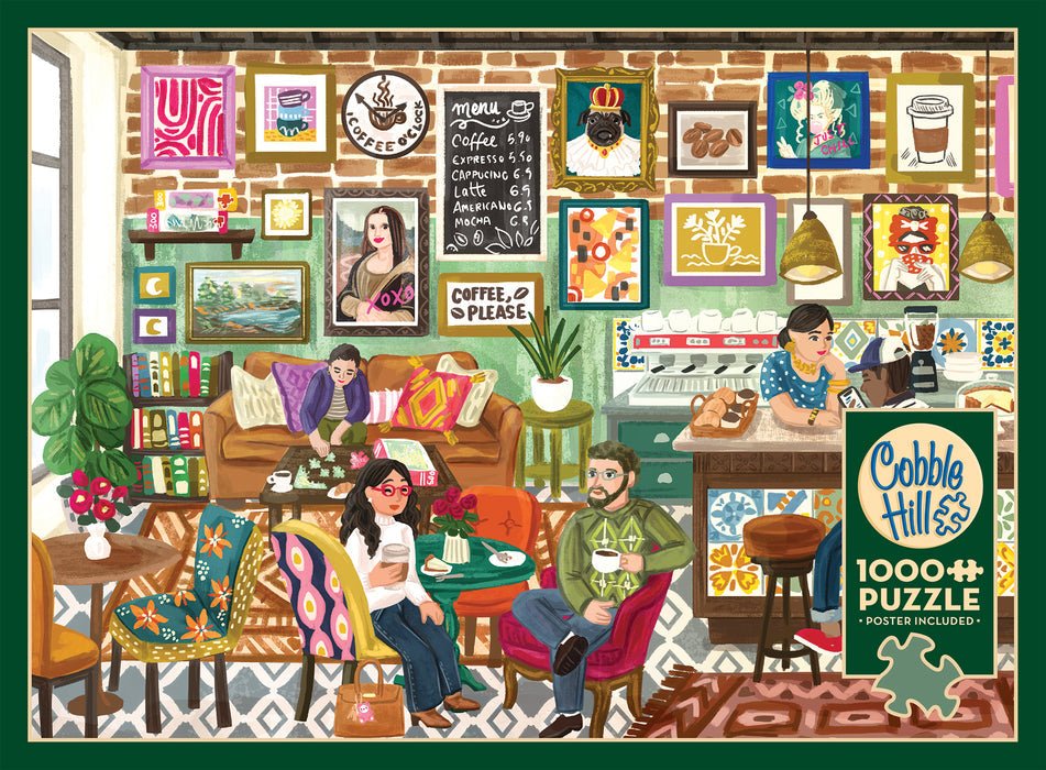 Coffee Please 1000 Piece Jigsaw Puzzle | Cobble Hill - Jigsaw Puzzles - The Puzzle Center