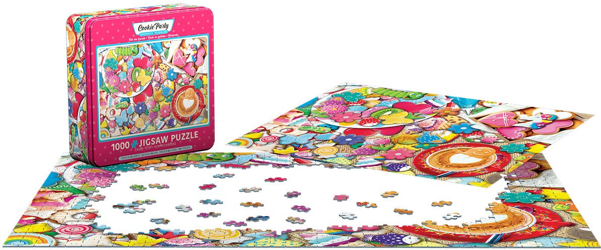 Cookie Party 1000 - Piece Jigsaw Puzzle in Collectible Tin by Eurographics - Eurographics - Jigsaw Puzzles - The Puzzle Center -