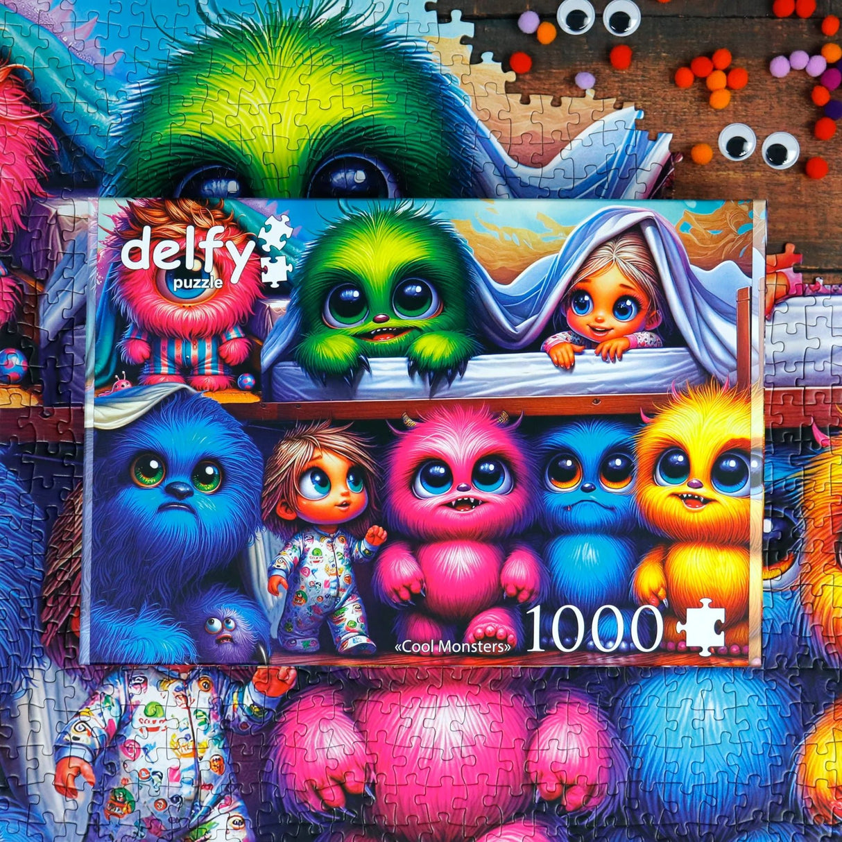 Cool Monsters 1000 Piece Jigsaw Puzzle by Delfy - Delfy - Jigsaw Puzzles - The Puzzle Center -