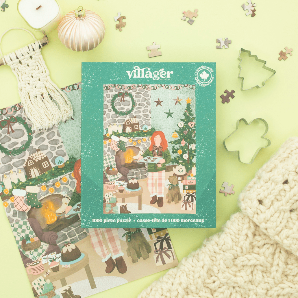 Cottage Christmas 1000 Piece Jigsaw Puzzle | Villager - Jigsaw Puzzles - The Puzzle Center