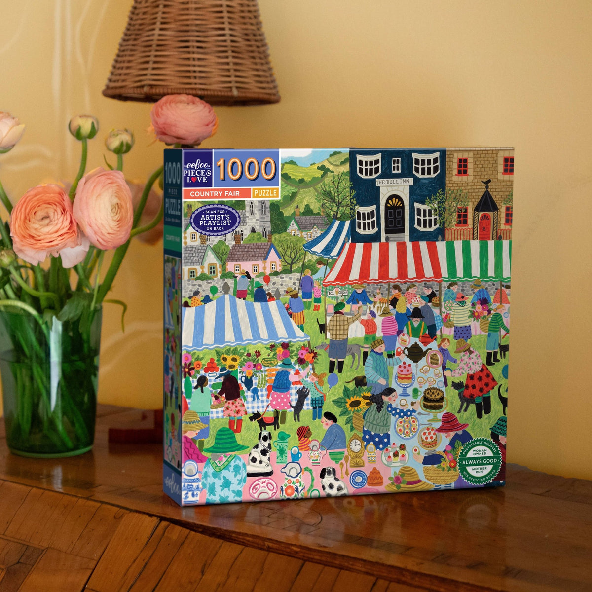 Country Fair 1000 Piece Jigsaw Puzzle | eeBoo - 1000 Pieces - The Puzzle Center