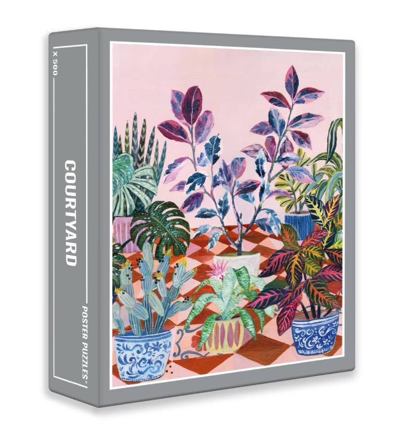 Courtyard 500 Piece Jigsaw Puzzle by Cloudberries - Cloudberries Jigsaw Puzzles - Jigsaw Puzzles - The Puzzle Center