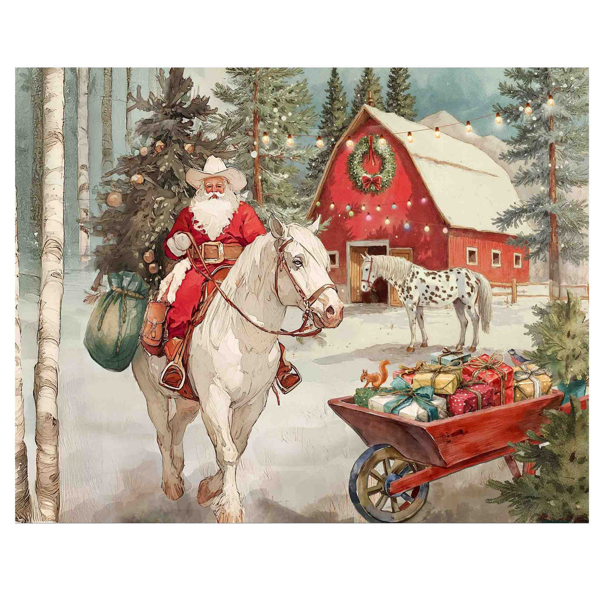 Cowboy Santa 500 Piece Jigsaw Puzzle | Springbok Puzzles - Jigsaw Puzzles - The Puzzle Center