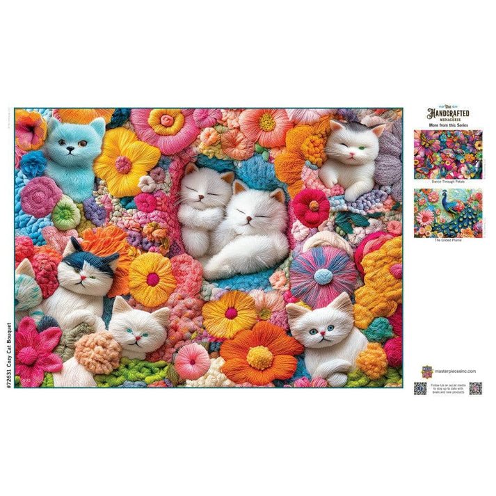 Cozy Cat Bouquet 1000 Piece Jigsaw Puzzle | Masterpieces - Jigsaw Puzzles - The Puzzle Center