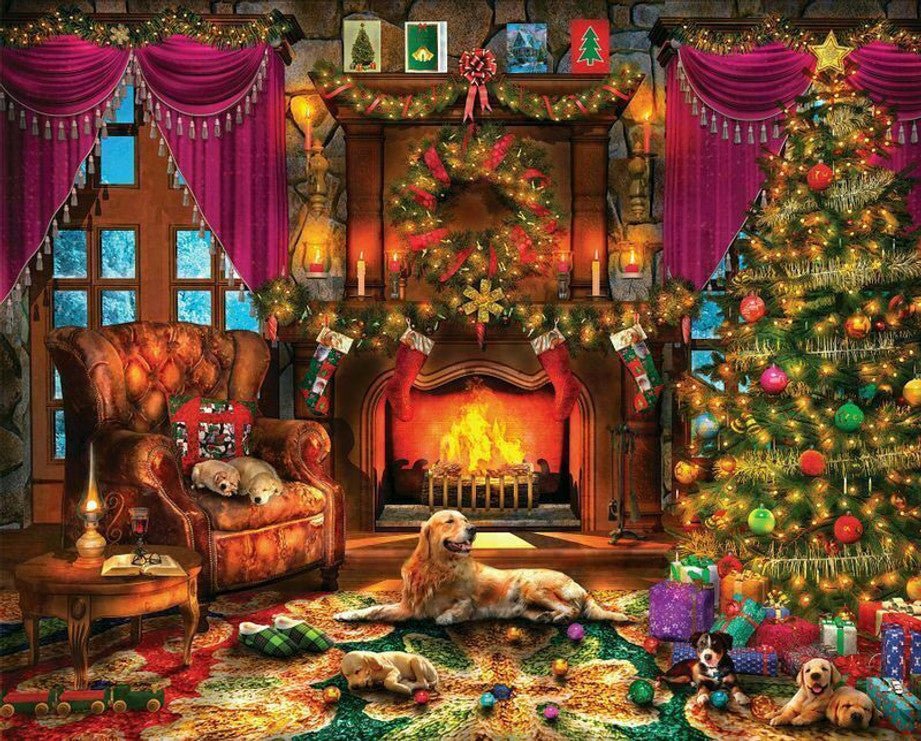Cozy Christmas 1000 Piece Jigsaw Puzzle by Springbok Puzzles - Springbok Puzzles - Jigsaw Puzzles - The Puzzle Center -
