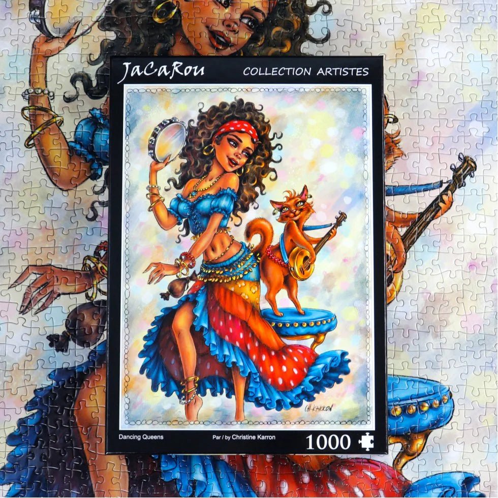 Dancing Queens 1000 Piece Puzzle by JaCaRou Puzzles - JaCaRou Puzzles Inc. - Jigsaw Puzzles - The Puzzle Center -