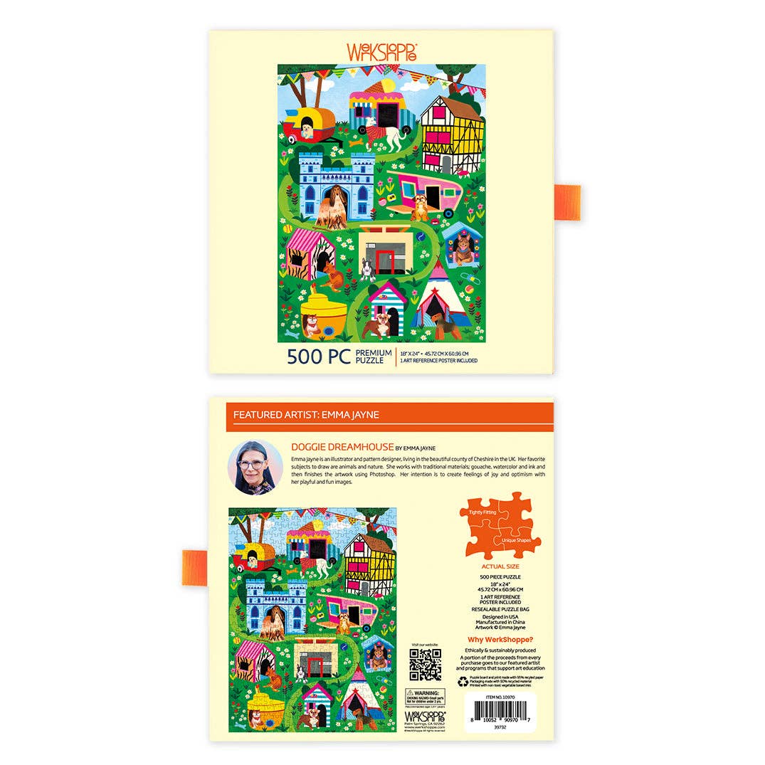 Doggie Dreamhouse 500 Piece Jigsaw Puzzle | WerkShoppe - Jigsaw Puzzles - The Puzzle Center