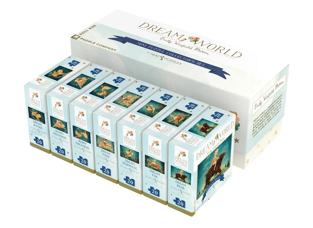 Dream World Mini Puzzle Collector's Set 7 x 20 Piece Mini Jigsaw Puzzles | New York Puzzle Company - Mini Jigsaw Puzzles - The Puzzle Center
