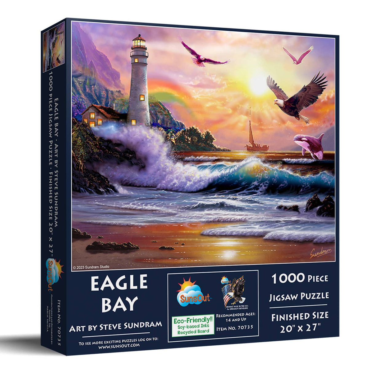 Eagle Bay 1000 Piece Coastal Puzzle by SunsOut Puzzles - SunsOut - Jigsaw Puzzles - The Puzzle Center -