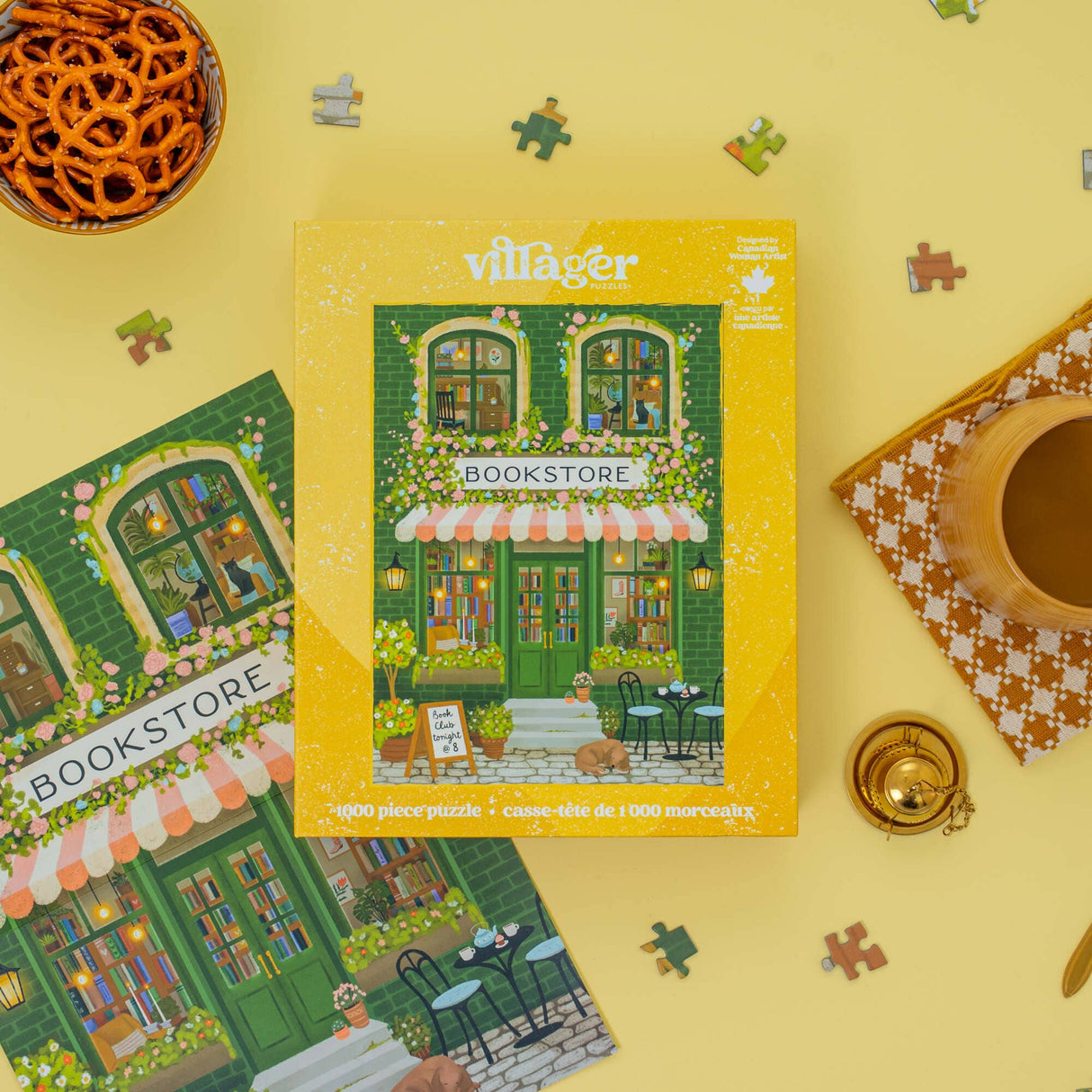 Emerald Bookstore 1000 Piece Jigsaw Puzzle | Villager Puzzles - Jigsaw Puzzles - The Puzzle Center