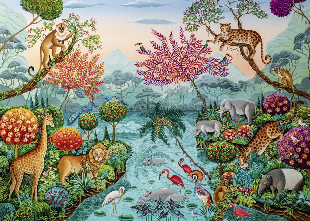Exotic Garden Lagoon Paradise 1000 Piece Jigsaw Puzzle | Heye - Jigsaw Puzzles - The Puzzle Center