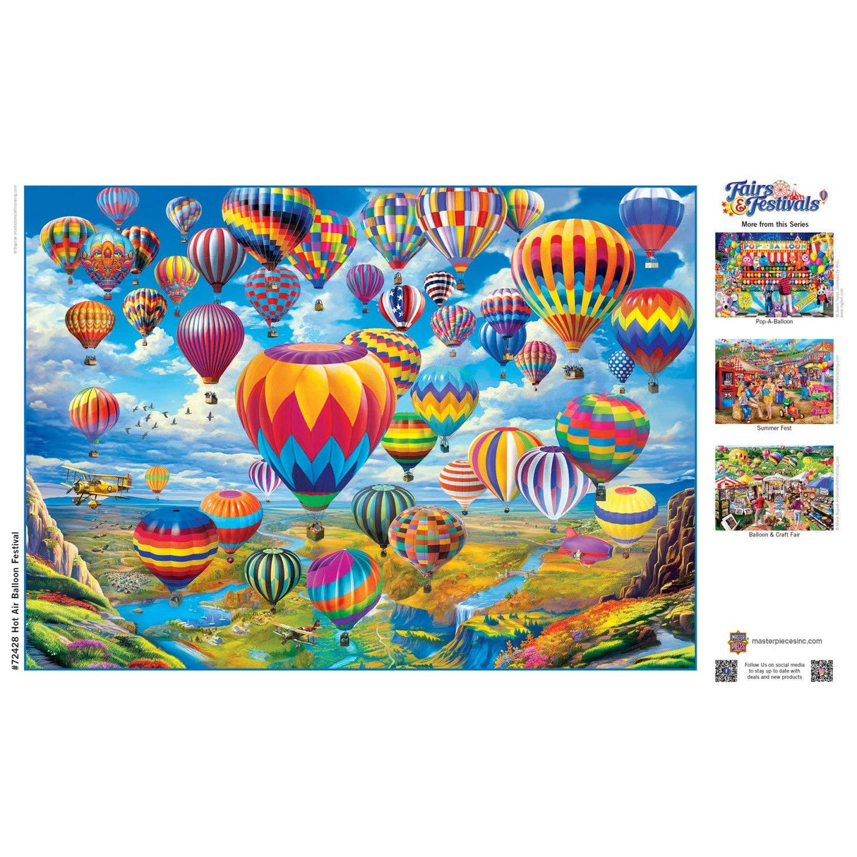 Fairs & Festivals - Hot Air Balloon Festival 1000 Piece Puzzle by Masterpieces - Masterpieces Puzzles - Jigsaw Puzzles - The Puzzle Center -