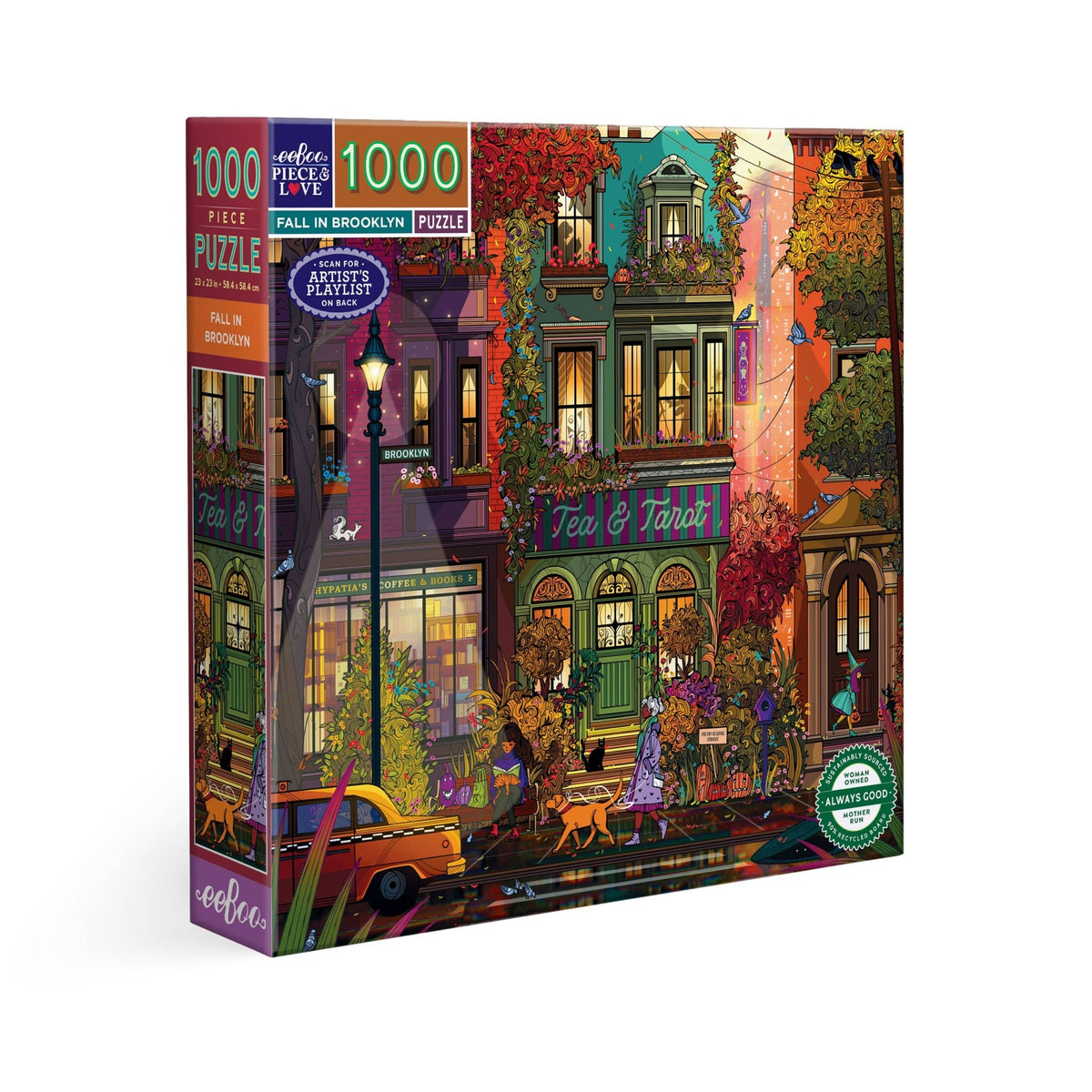 Fall in Brooklyn 1000 Piece Jigsaw Puzzle | eeBoo - Jigsaw Puzzles - The Puzzle Center