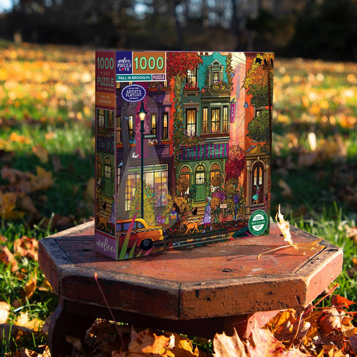 Fall in Brooklyn 1000 Piece Jigsaw Puzzle | eeBoo - Jigsaw Puzzles - The Puzzle Center