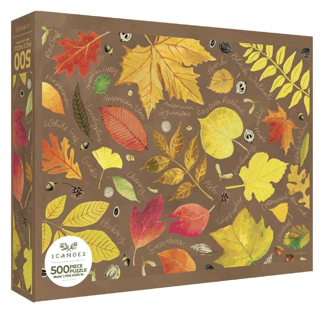 Fallen Leaves 500 Piece Autumn Jigsaw Puzzle | 1Canoe2 - Jigsaw Puzzles - The Puzzle Center