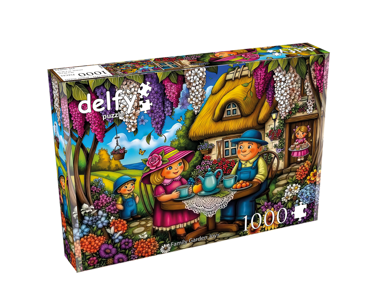 Family Gardon Joy 1000 Piece Jigsaw Puzzle | Delfy - Jigsaw Puzzles - The Puzzle Center