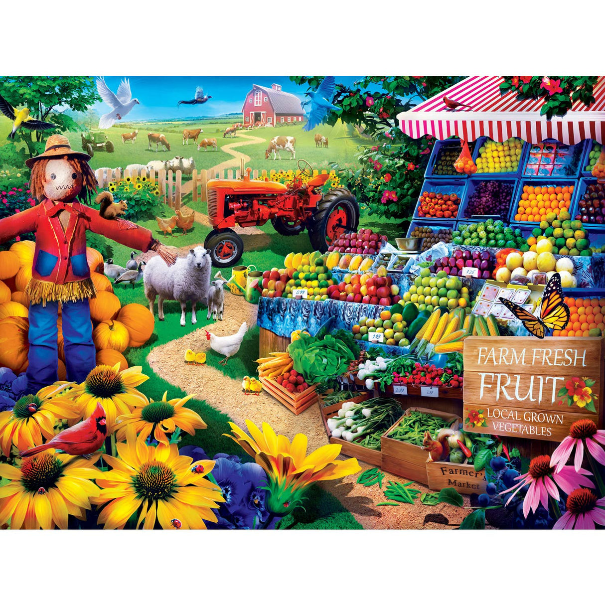 Farmer's Market - Fresh Farm Fruit 750 Piece Puzzle by MasterPieces - Masterpieces Puzzles - Jigsaw Puzzles - The Puzzle Center -