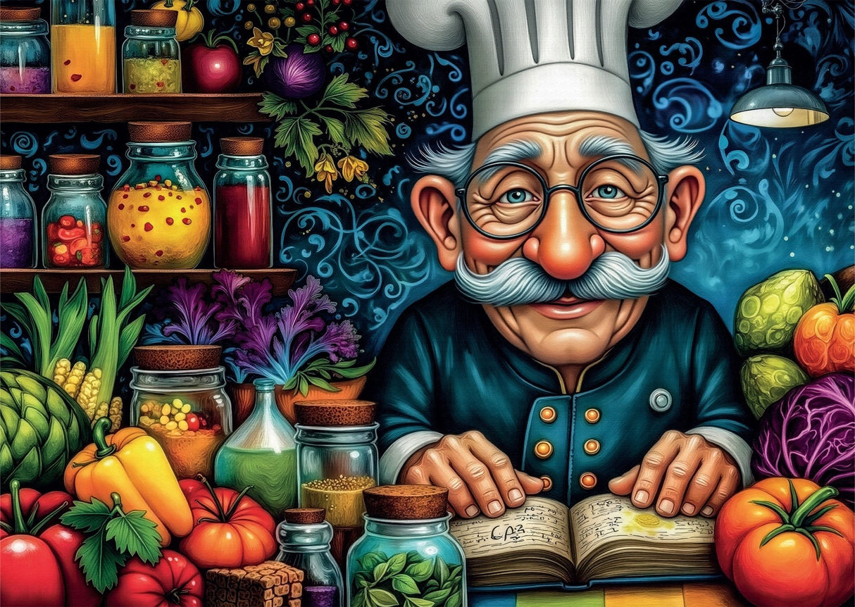 Fine Cooking Art 1000 Piece Jigsaw Puzzle | Delfy - Jigsaw Puzzles - The Puzzle Center