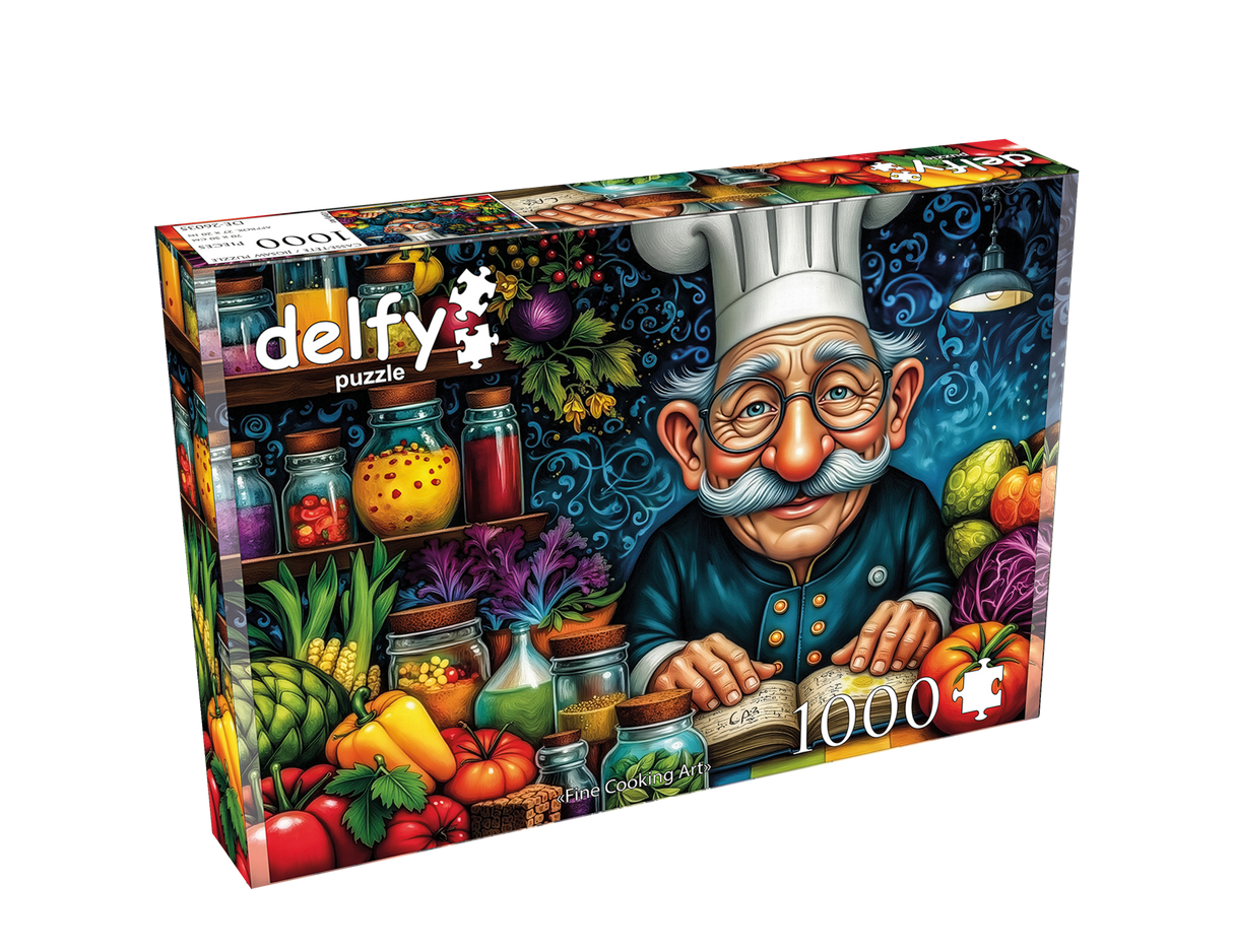 Fine Cooking Art 1000 Piece Jigsaw Puzzle | Delfy - Jigsaw Puzzles - The Puzzle Center