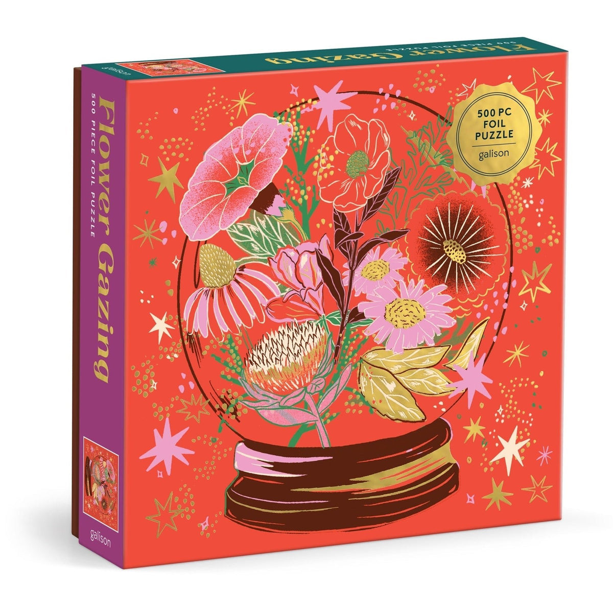 Flower Gazing 500 Piece Foil Jigsaw Puzzle | Galison - Jigsaw Puzzles - The Puzzle Center