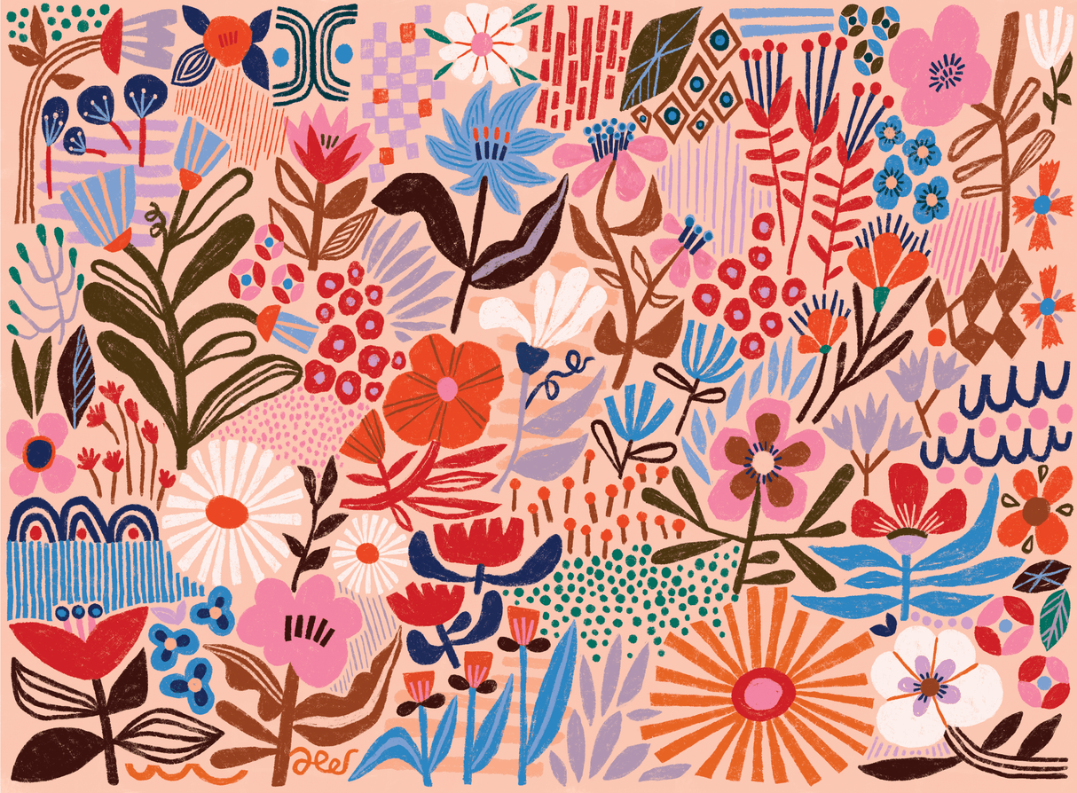 Flower Power 1000 Piece Jigsaw Puzzle | Puzzlefolk - Jigsaw Puzzles - The Puzzle Center