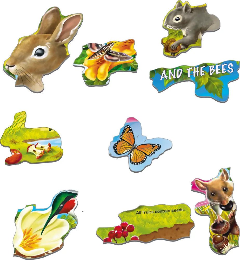 Flowers and Bees 55 Piece Children's Educational Jigsaw Puzzle by Larsen Puzzles - Buzzing with Learning Fun - Larsen - Jigsaw Puzzles - The Puzzle Center -