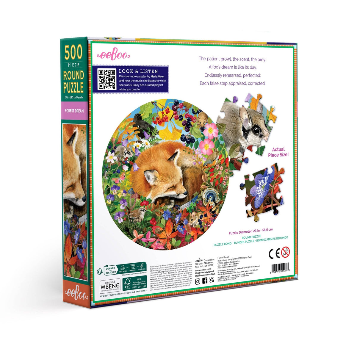 Forest Dream 500 Piece Jigsaw Puzzle | eeBoo - Jigsaw Puzzles - The Puzzle Center