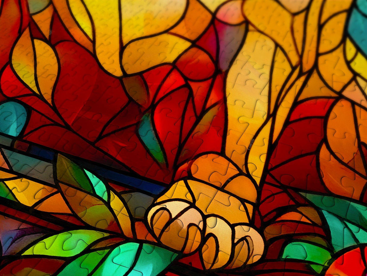 French Bulldog Stained Glass 1000 Piece Jigsaw Puzzle | Enjoy Puzzles - Jigsaw Puzzles - The Puzzle Center