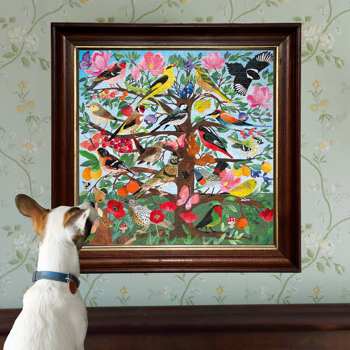 French Medieval Songbirds 1000 Piece Jigsaw Puzzle | eeBoo - Jigsaw Puzzles - The Puzzle Center