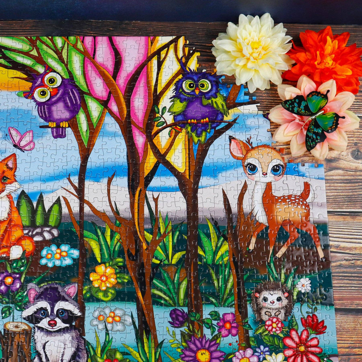 Friendly Forest Harmony 1000 Piece Jigsaw Puzzle by JaCaRou Puzzles - JaCaRou Puzzles Inc. - Jigsaw Puzzles - The Puzzle Center -