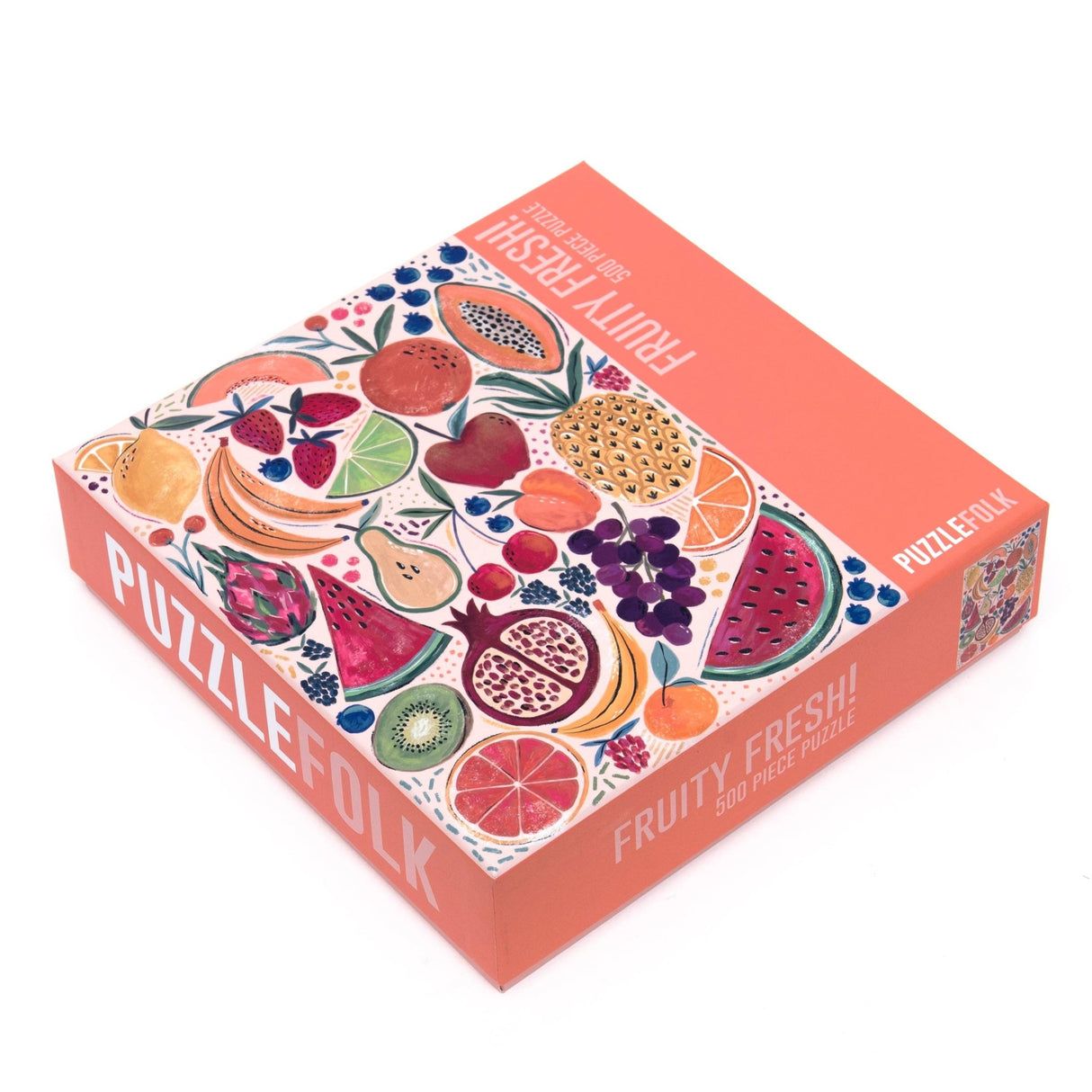 Fruity Fresh! 500 Piece Puzzle by Puzzlefolk | A Fun and Vibrant Fruit - Themed Puzzle - Puzzlefolk - Jigsaw Puzzles - The Puzzle Center -