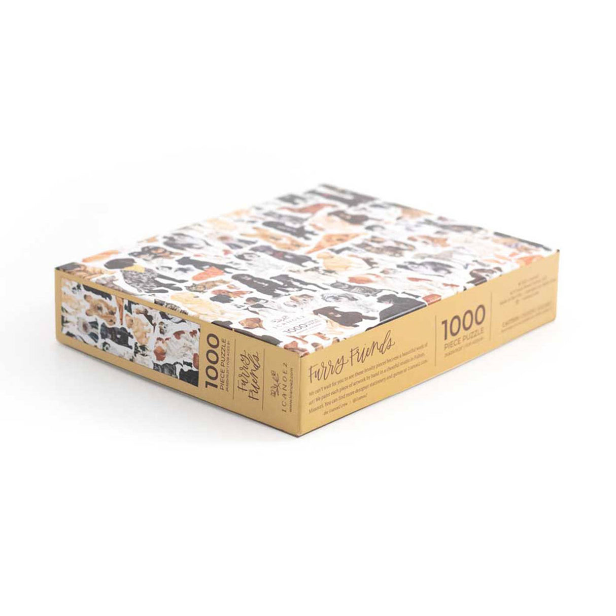 Furry Friends 1000 Piece Dog & Cat Jigsaw Puzzle by 1Canoe2 - 1canoe2 | One Canoe Two Paper Co. - Jigsaw Puzzles - The Puzzle Center -