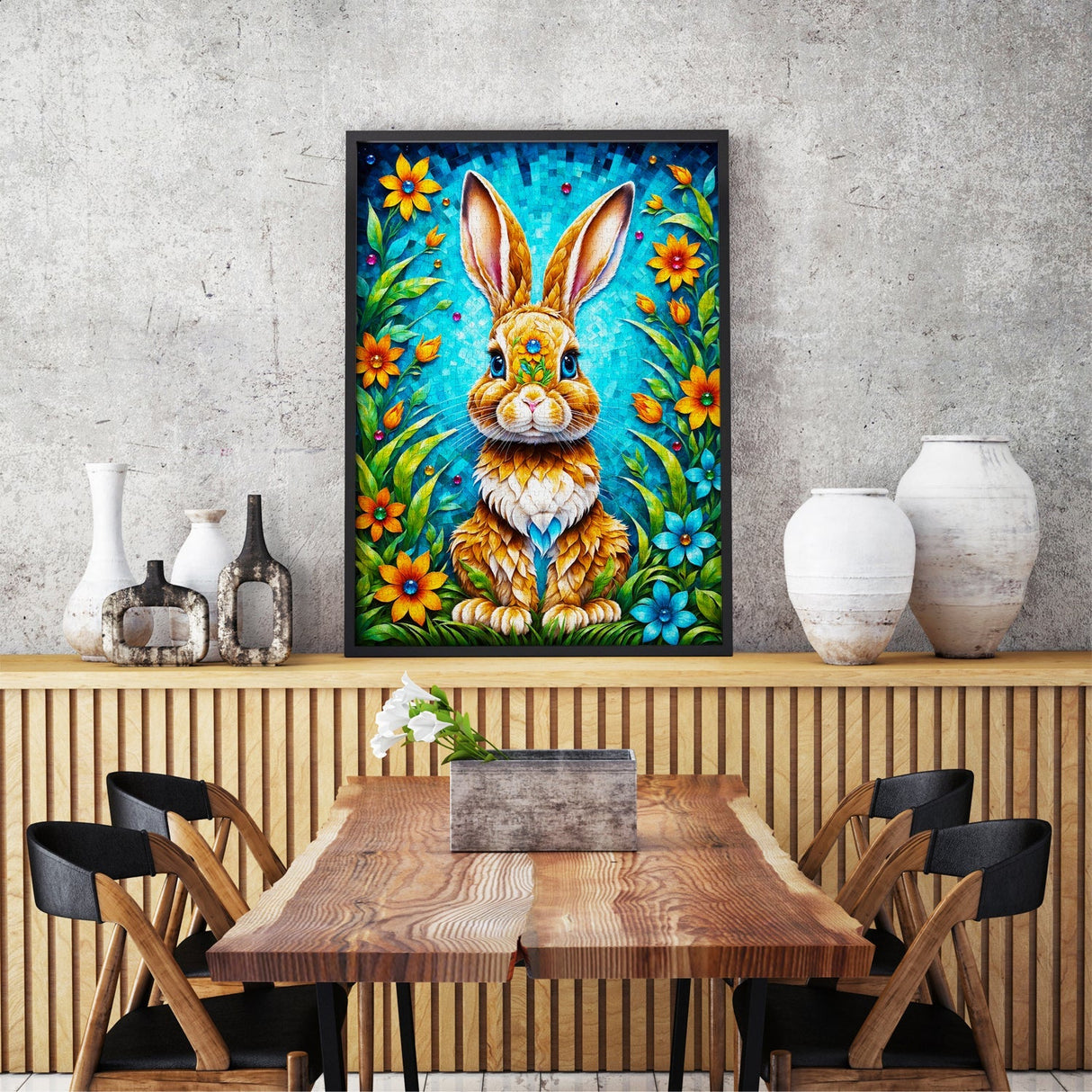 Garden Bunny 1000 Piece Jigsaw Puzzle | Enjoy Puzzles - Jigsaw Puzzles - The Puzzle Center