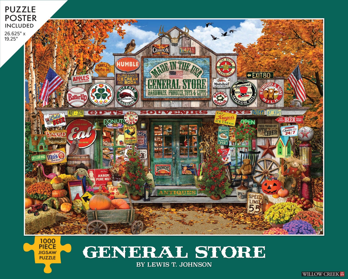 General Store 1000 Piece Puzzle by Willow Creek Press - Willow Creek Press & Gifts - Jigsaw Puzzles - The Puzzle Center -