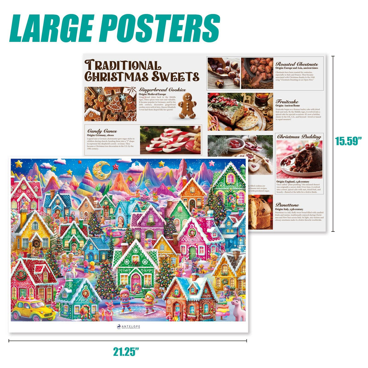 Gingerbread Village 1000 Piece Jigsaw Puzzle | Antelope Puzzle - Jigsaw Puzzles - The Puzzle Center