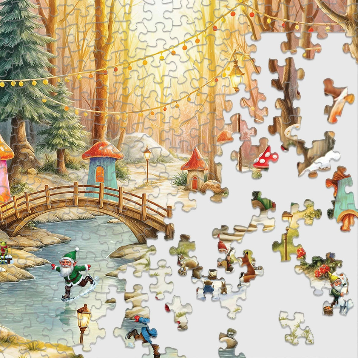 Gnomeland In Winter 500 Piece Jigsaw Puzzle | Springbok Puzzles - Jigsaw Puzzles - The Puzzle Center