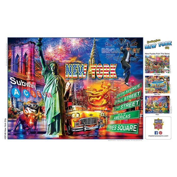 Greetings From New York City 500 Piece Jigsaw Puzzle | Masterpieces - Jigsaw Puzzles - The Puzzle Center