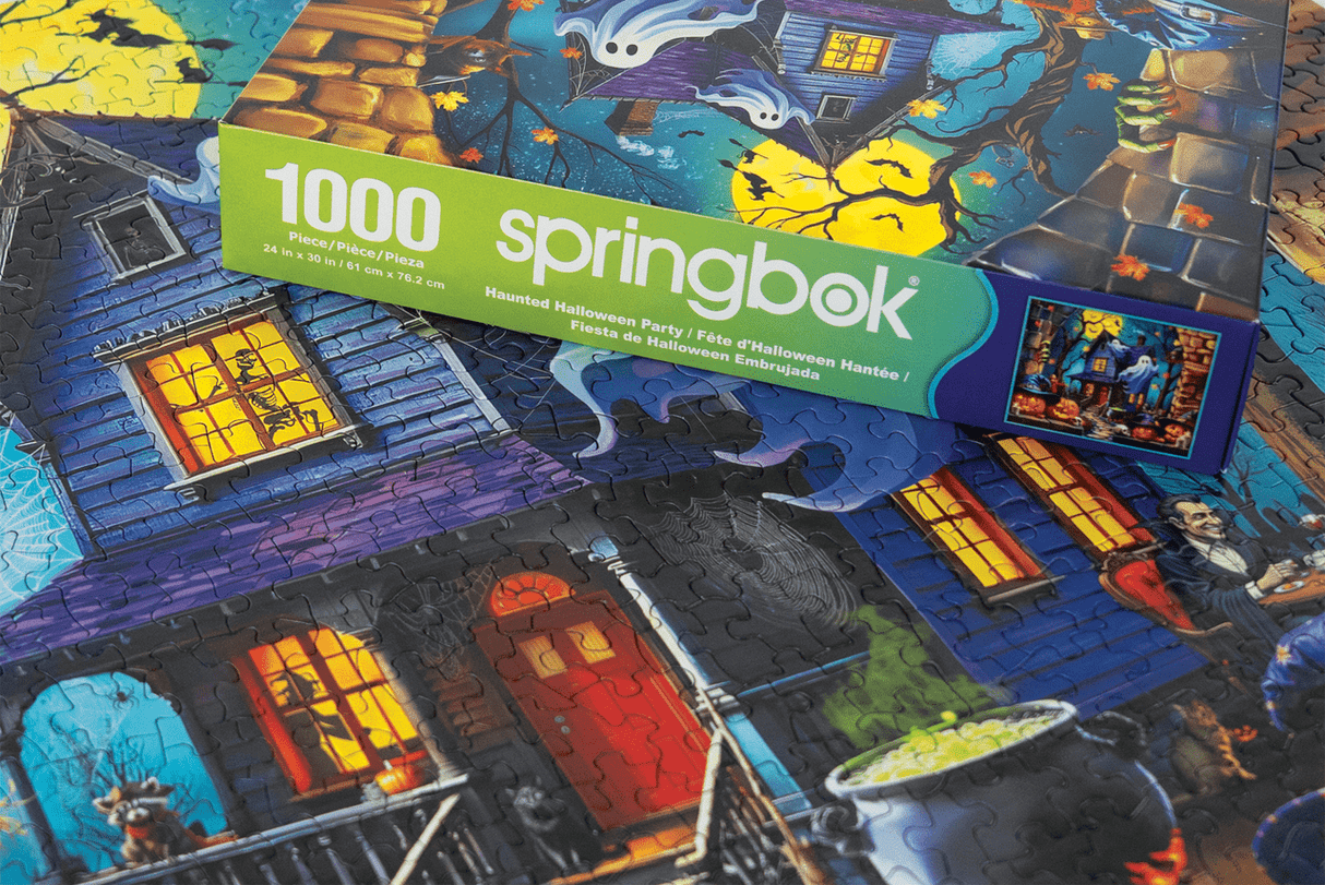 Haunted Halloween Party 1000 Piece Jigsaw Puzzle | Springbok Puzzles - Springbok Puzzles - Jigsaw Puzzles - The Puzzle Center