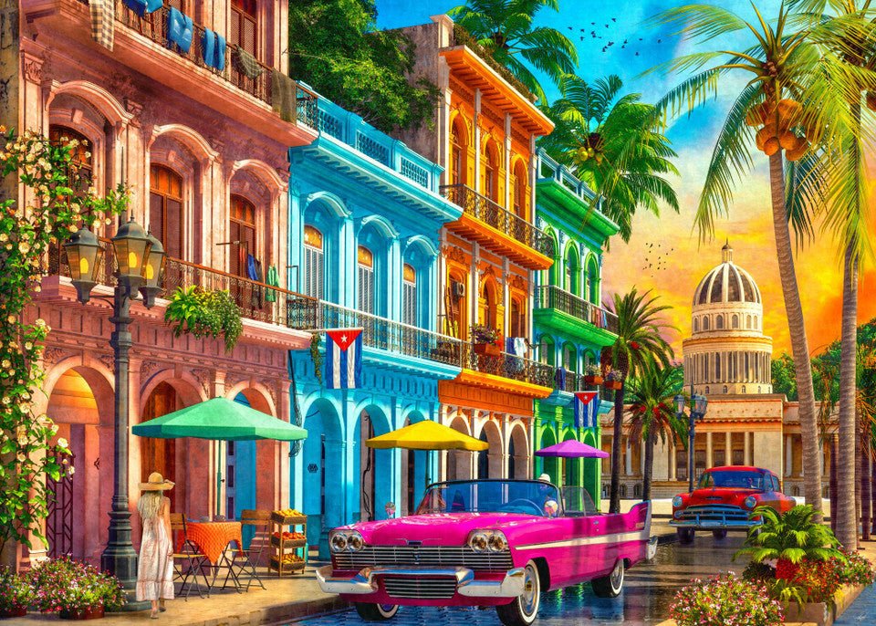 Havana Sunset 1000 Piece Jigsaw Puzzle by Springbok Puzzles - Springbok Puzzles - Jigsaw Puzzles - The Puzzle Center -