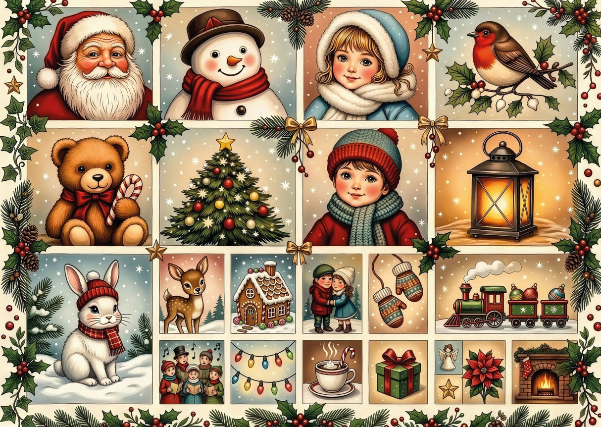 Holiday Joy Mosaic 1000 Piece Jigsaw Puzzle | JaCaRou - Jigsaw Puzzles - The Puzzle Center