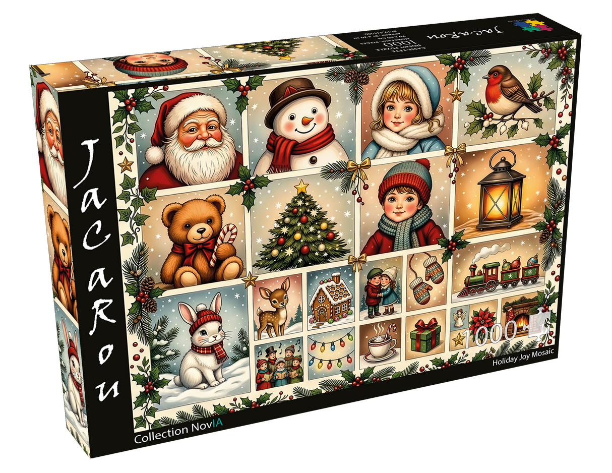 Holiday Joy Mosaic 1000 Piece Jigsaw Puzzle | JaCaRou - Jigsaw Puzzles - The Puzzle Center