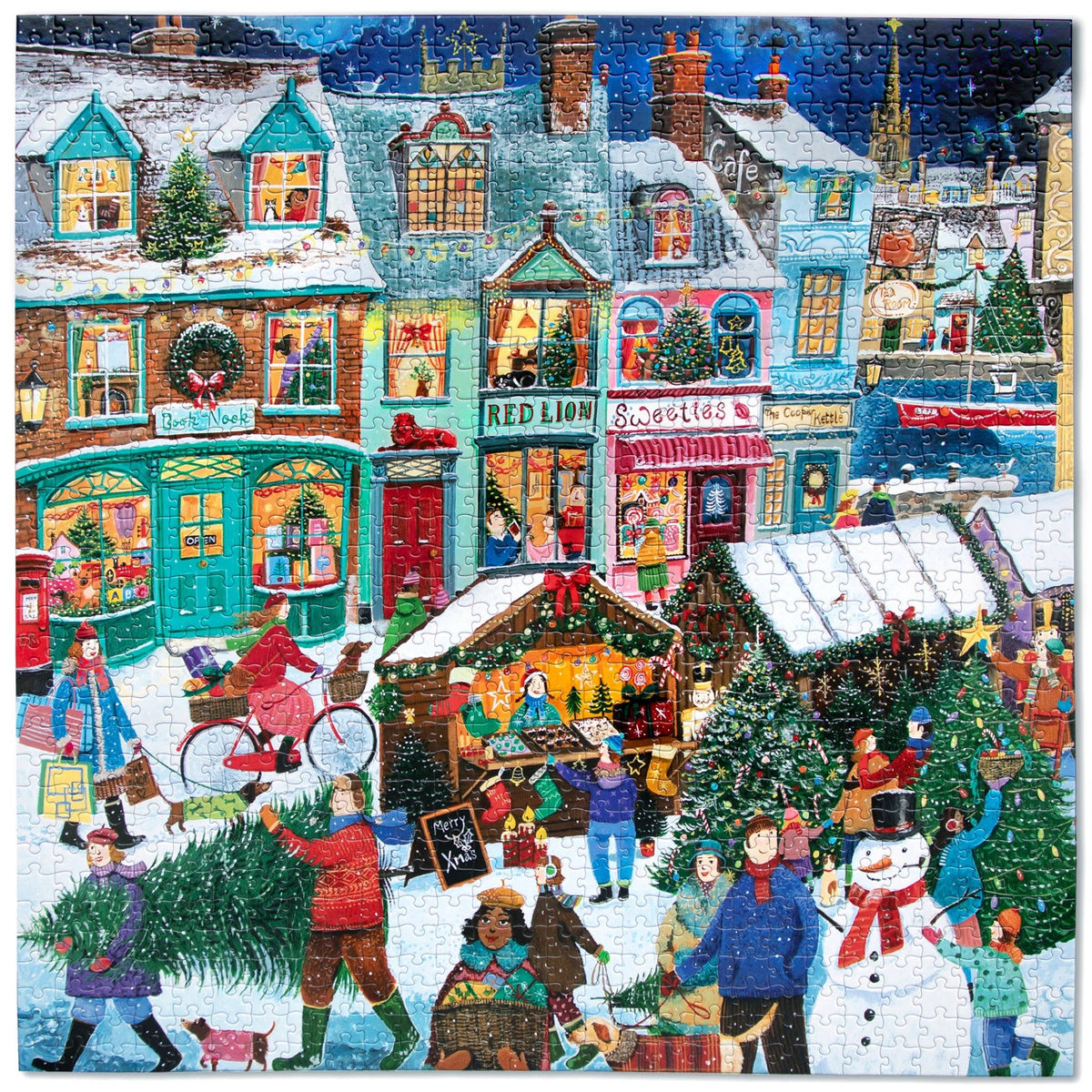 Holiday Market by the Sea 1000 Piece Jigsaw Puzzle | eeBoo - Jigsaw Puzzles - The Puzzle Center